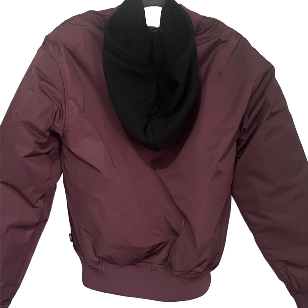 VANS | Maroon Hooded Bomber Jacket | S - Picture 2 of 2
